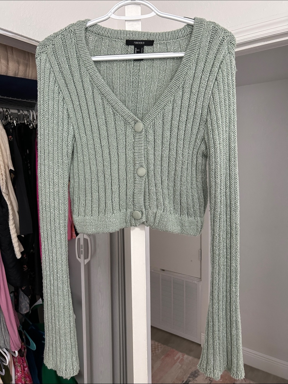Forever 21 Size SM Cropped Cardigan with bell sleeves